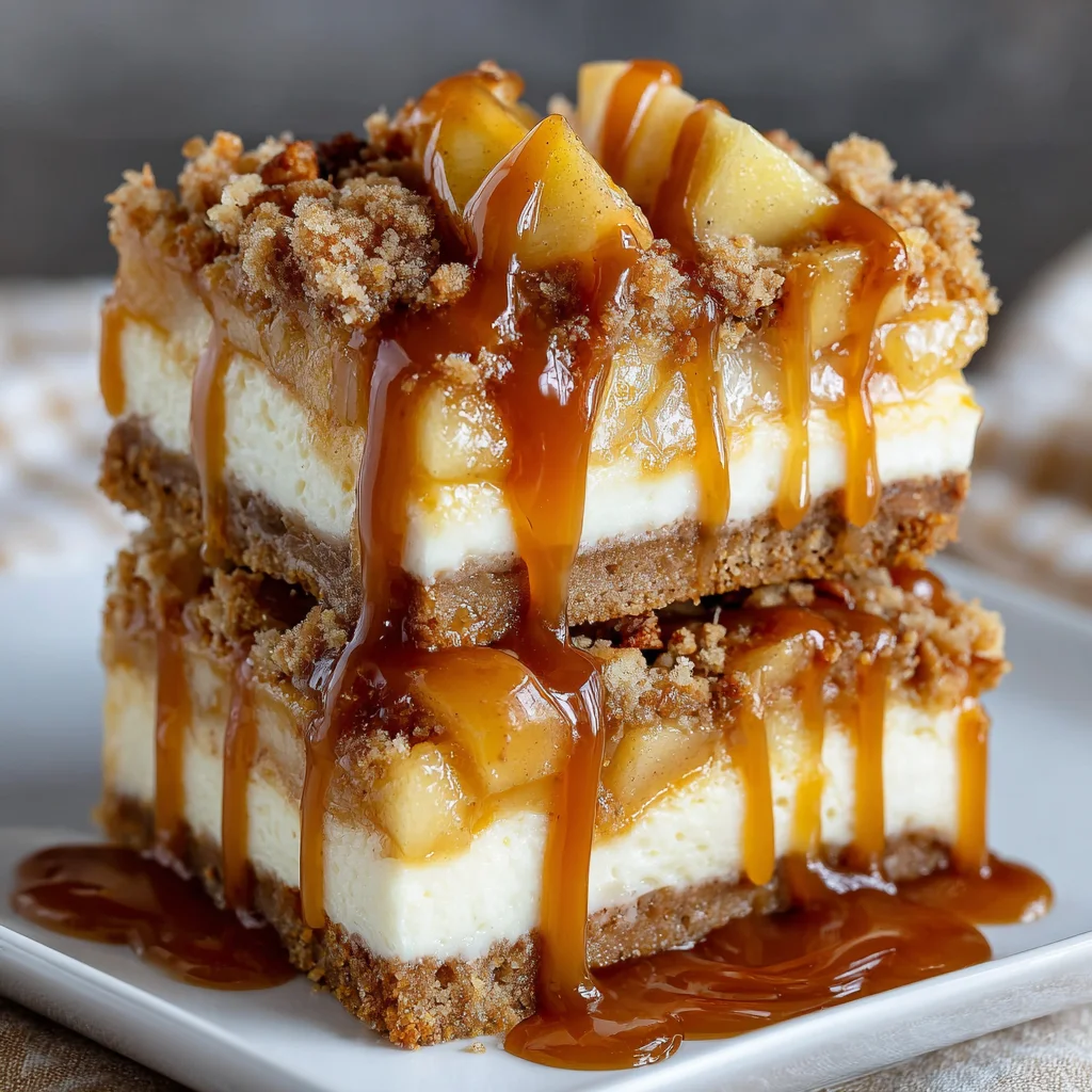 Caramel Apple Cheesecake Bars: Indulge in This Delight!