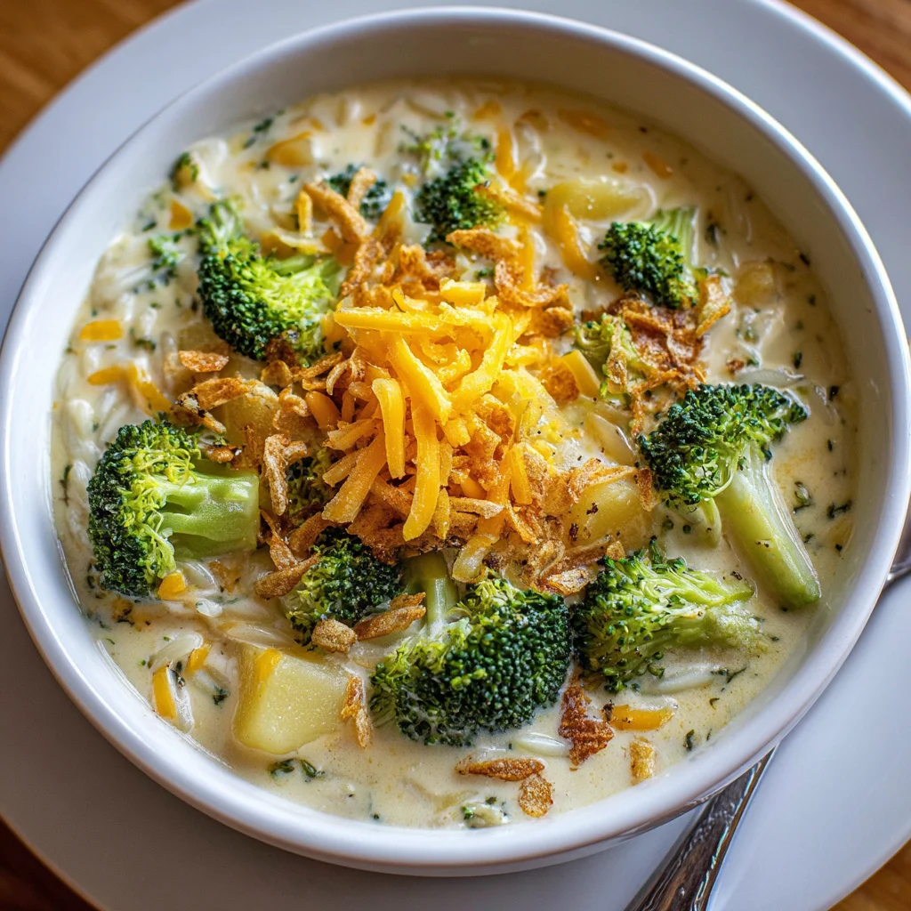 Broccoli Cheddar Orzo Soup: A Creamy Delight Awaits!