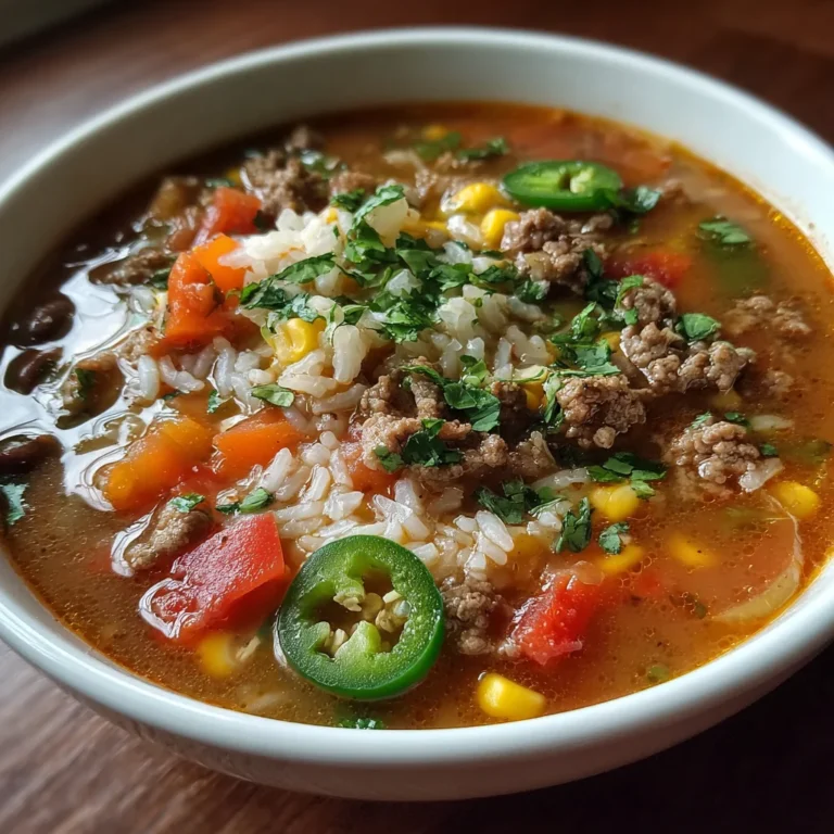 Mexican Beef and Rice Soup: A Hearty Delight Awaiting You!