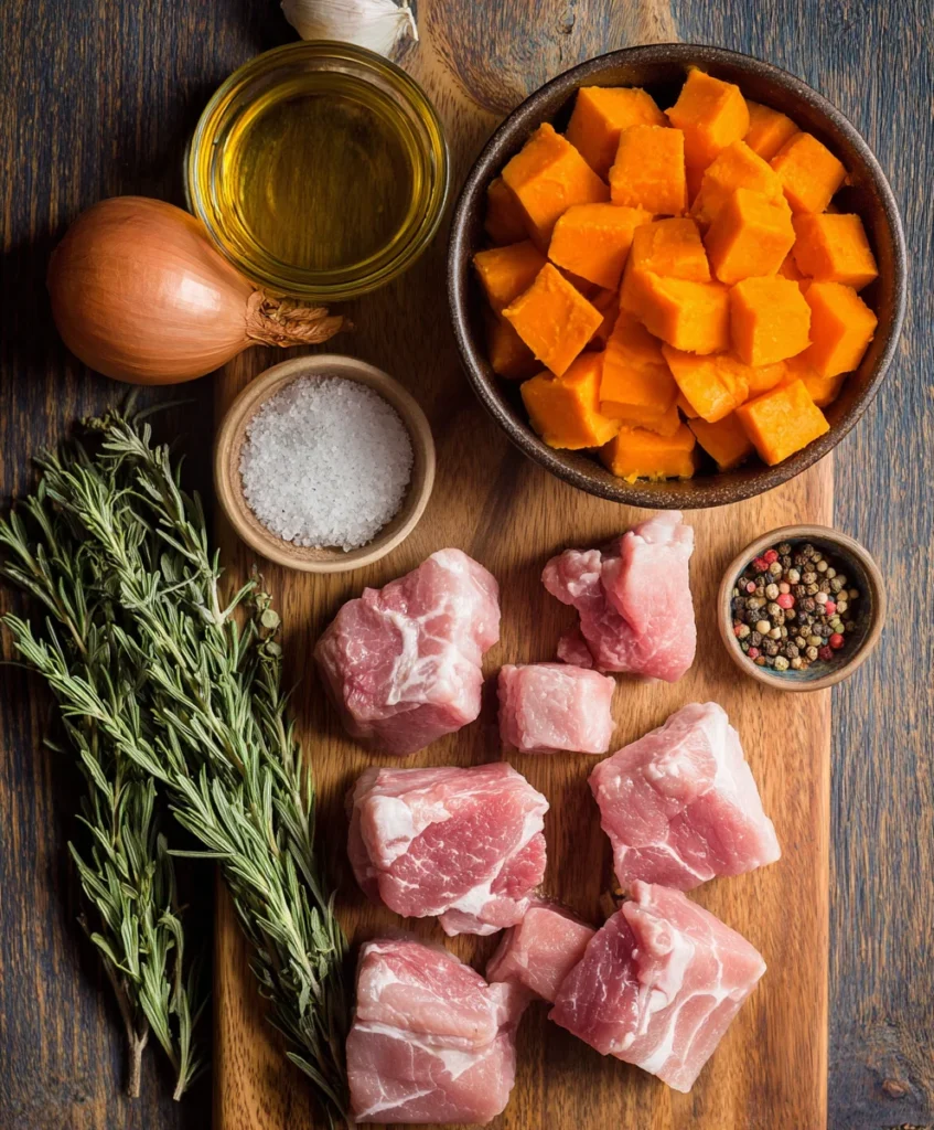 Apple Cider Pork with Mashed Sweet Potatoes