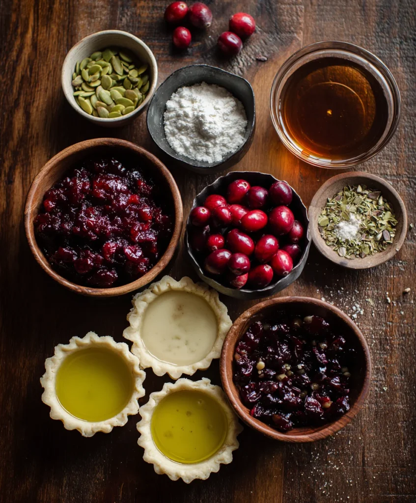 Cranberry Jalapeño Dip Tarts