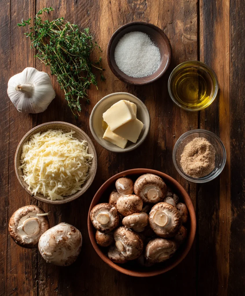 Creamy Garlic Parmesan Mushrooms