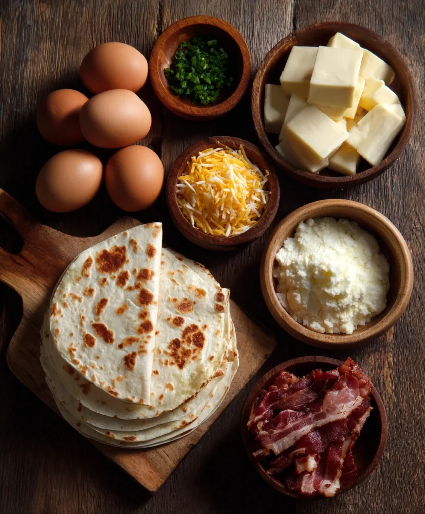  Bacon Egg Cheese Quesadillas