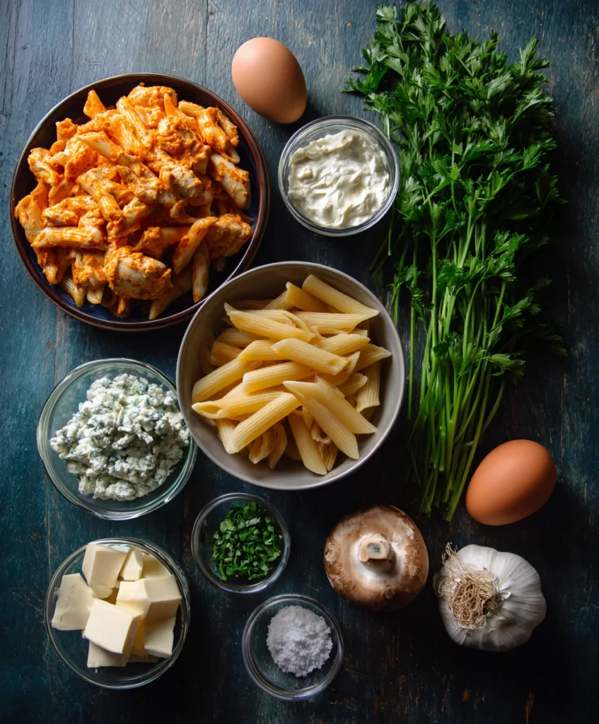 Creamy Buffalo Chicken Pasta