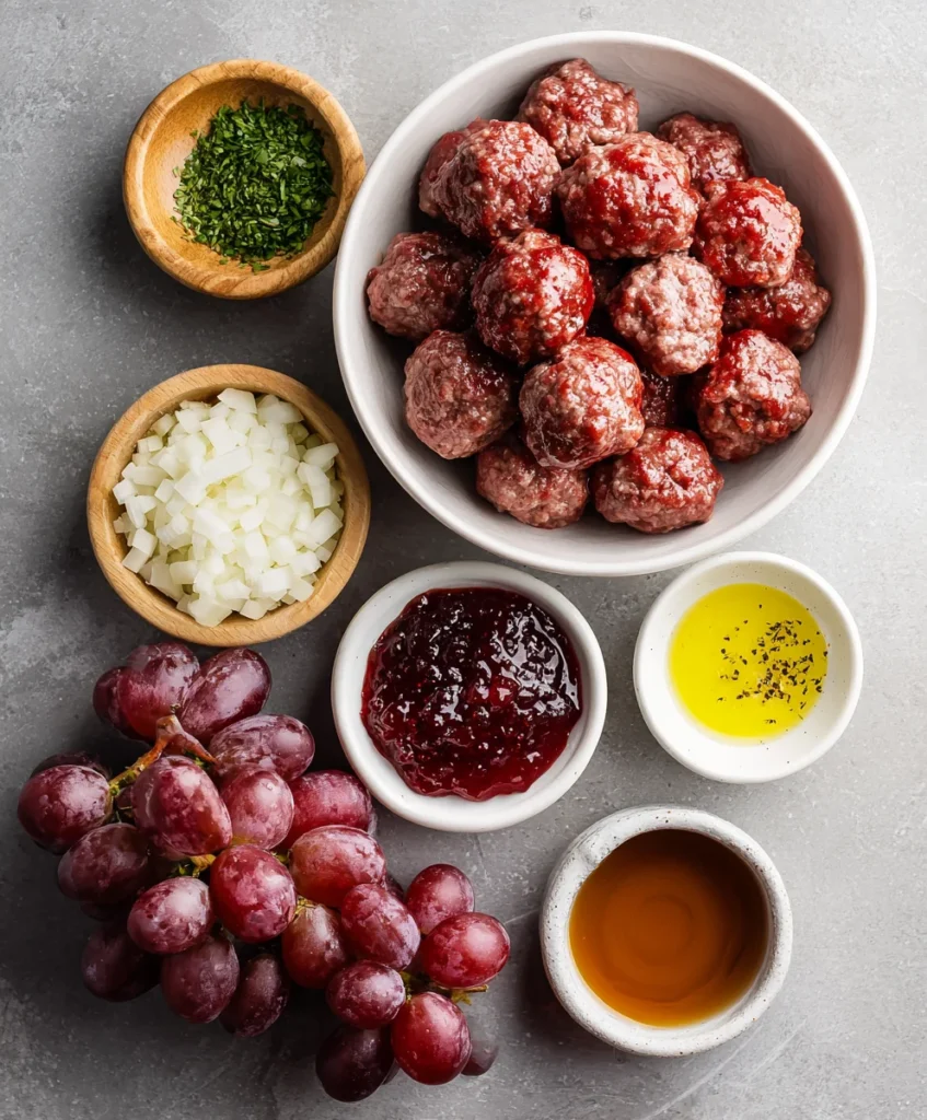 Crockpot Grape Jelly Meatballs