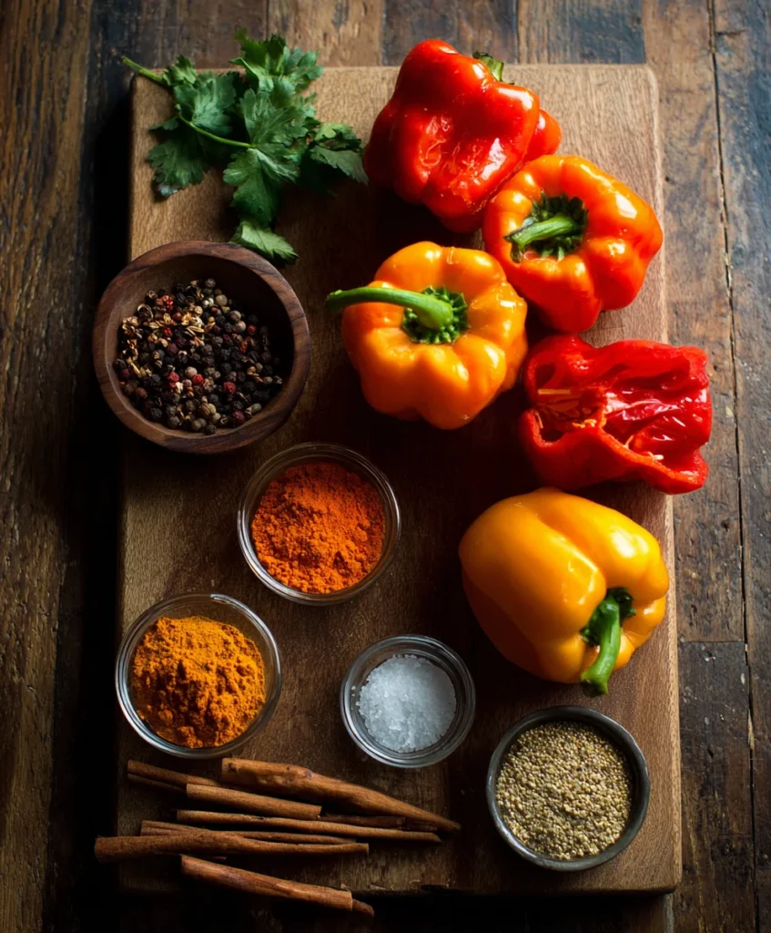Vegan Jack-o'-Lantern Peppers
