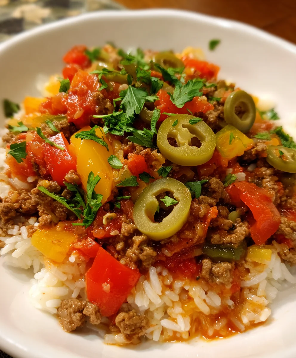 Cuban Picadillo With Rice