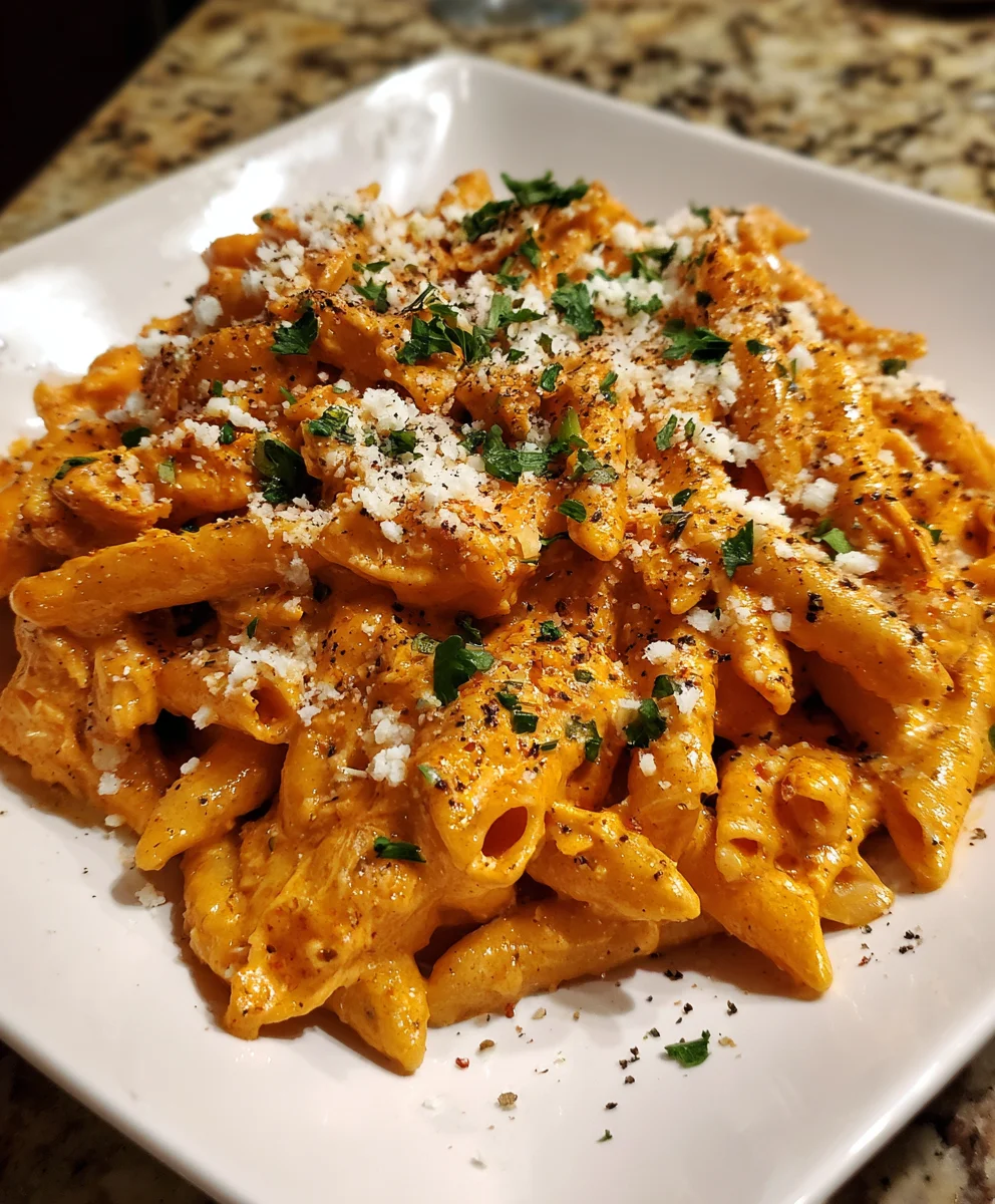 Creamy Buffalo Chicken Pasta