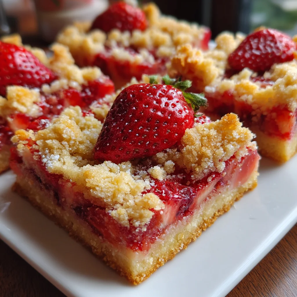 Strawberry Crumble Buttery Bars: Irresistibly Easy Recipe!