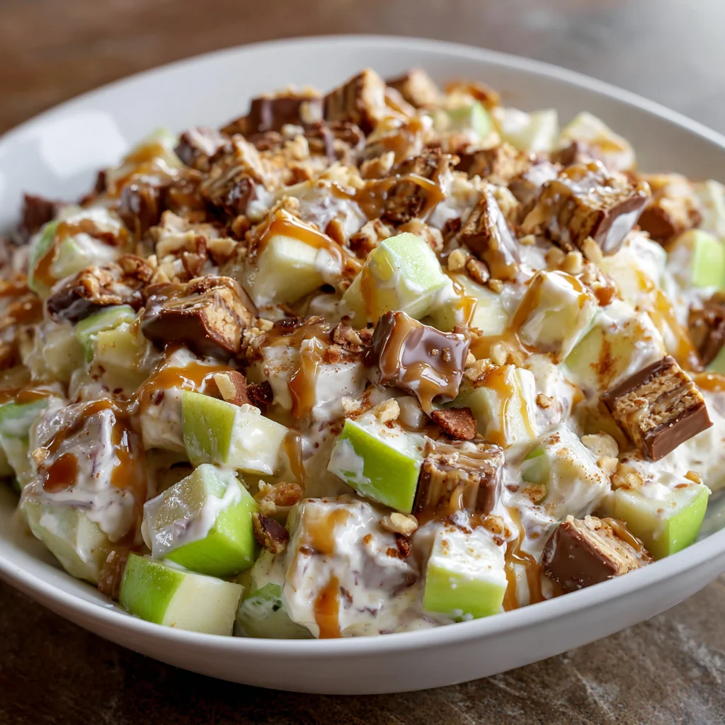 Snickers Caramel Apple Salad: A Sweet Delight You’ll Love!