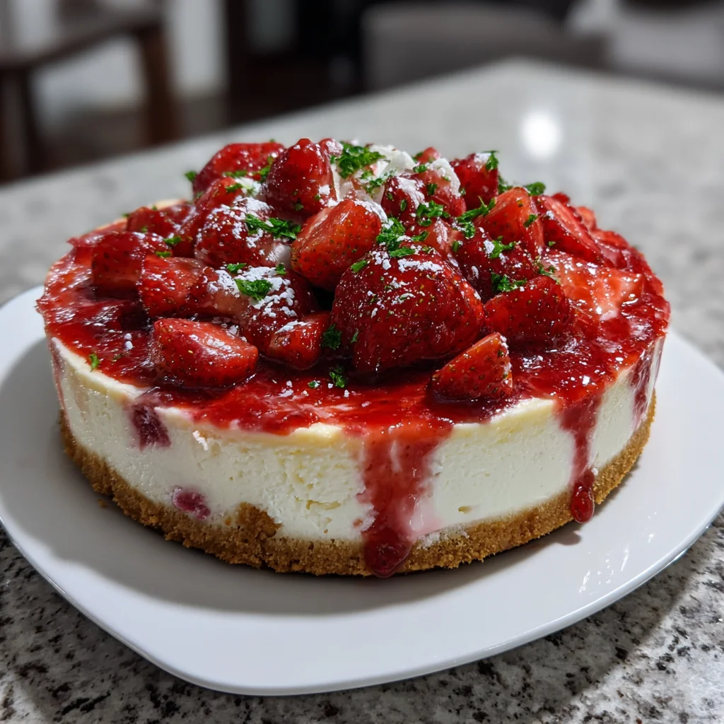 Strawberries Cream Cheesecake Swirled: Indulge in Bliss!