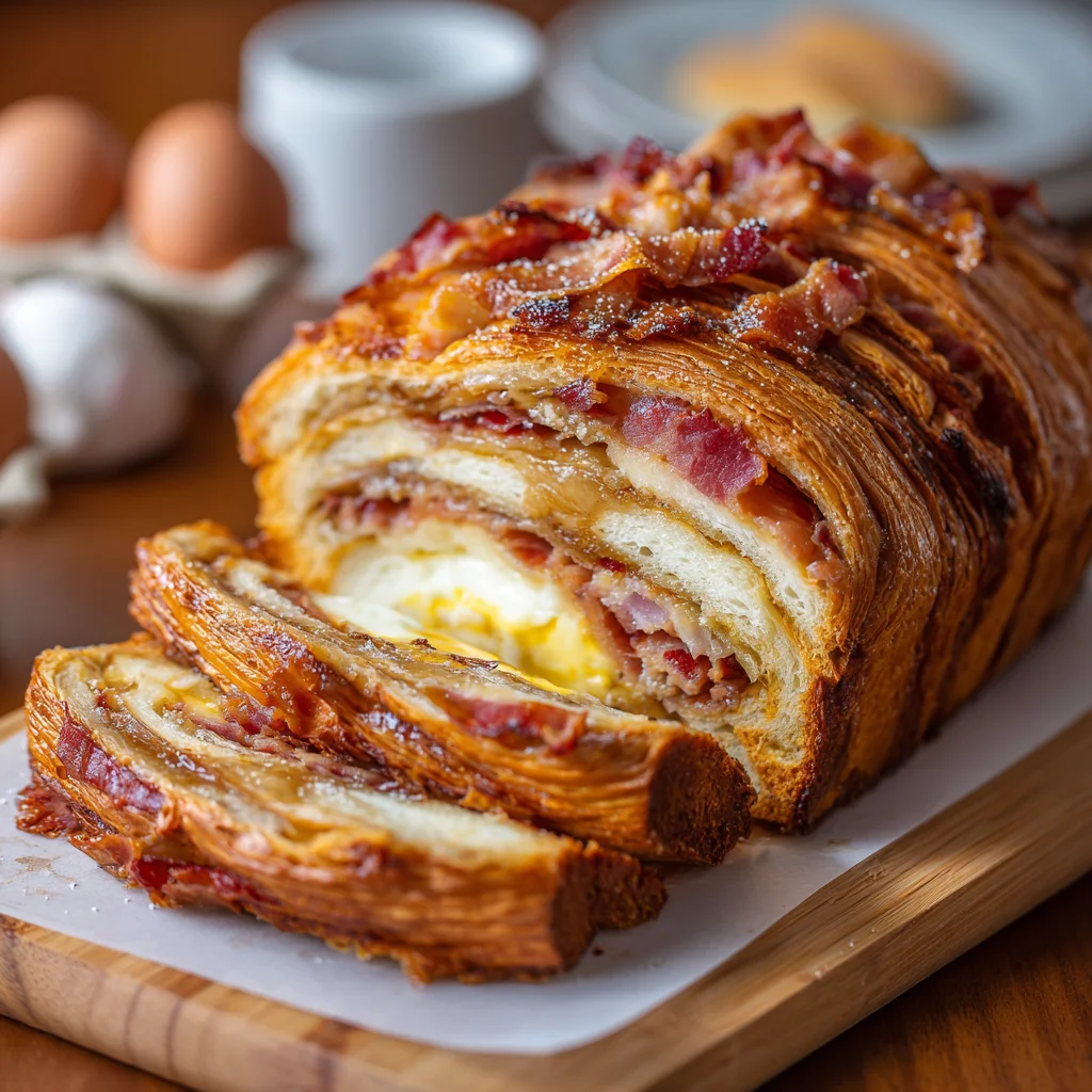 Maple Bacon Croissant Loaf: A Delicious Breakfast Delight!