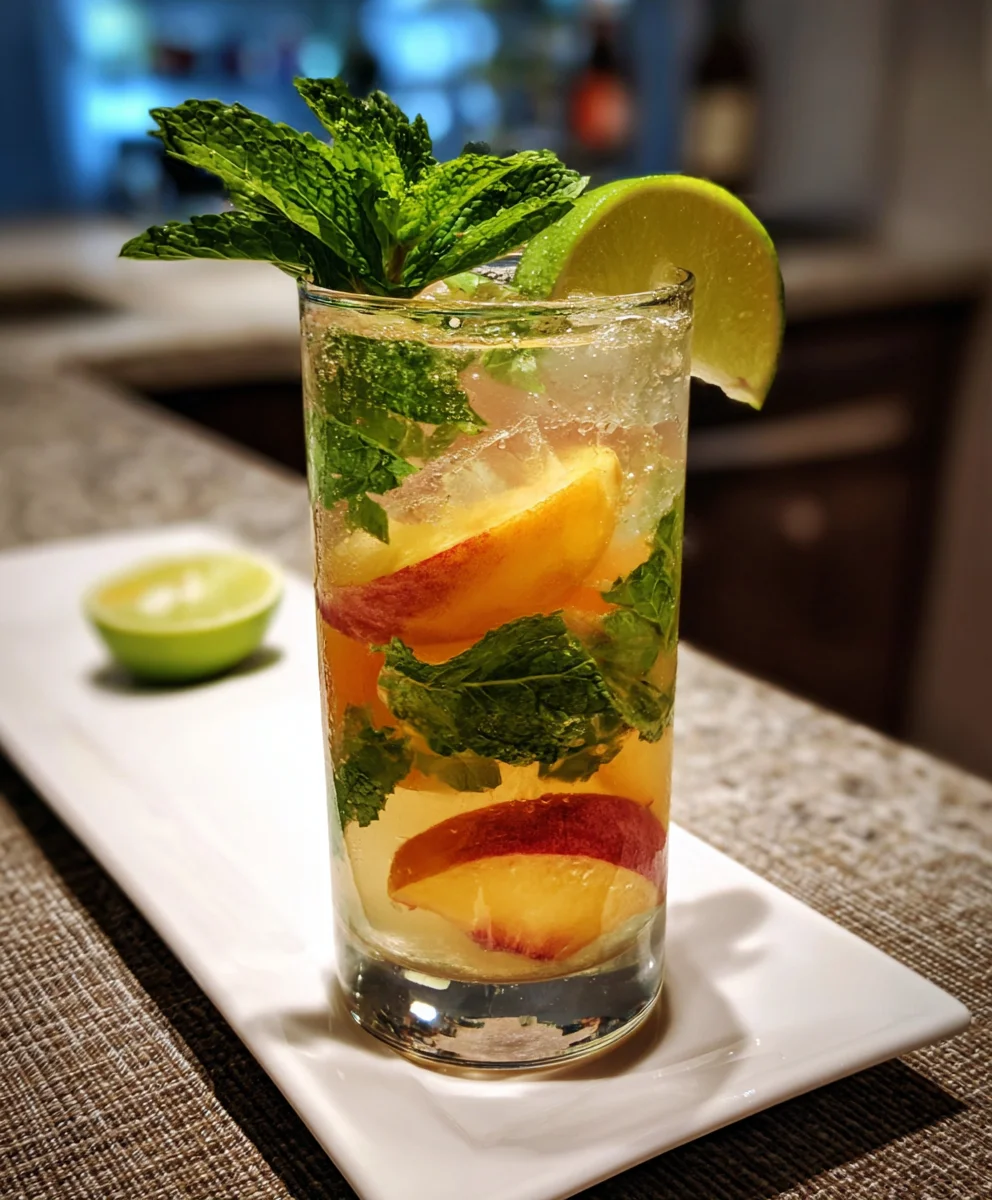 Peach Mojito Cocktail Recipe