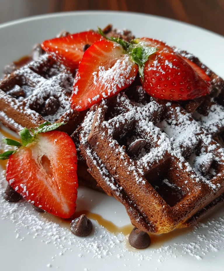 Fudgy Brownie Waffles