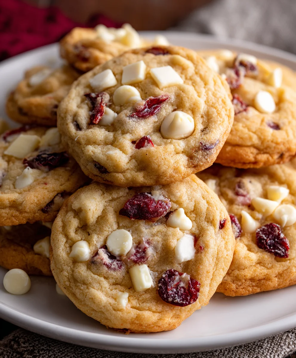 White Chocolate Cranberry Cookies