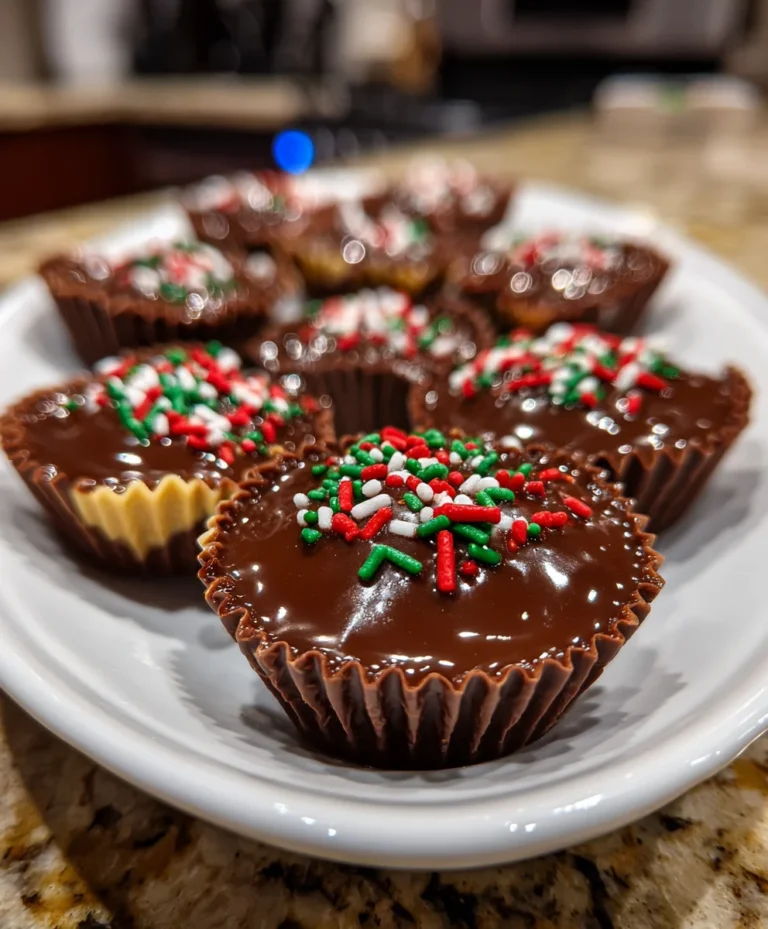 Christmas Chocolate Caramel Cups