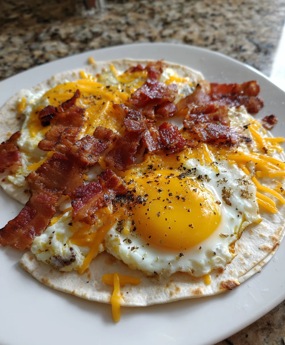 Bacon Egg Cheese Quesadillas