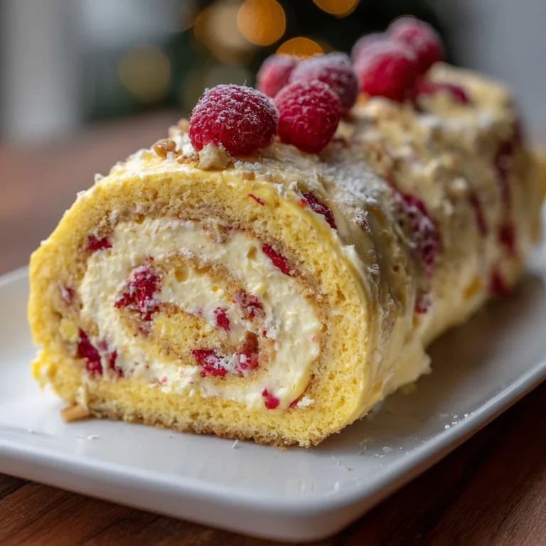 Raspberry Swirl Christmas Roll: Delight Your Guests Today!