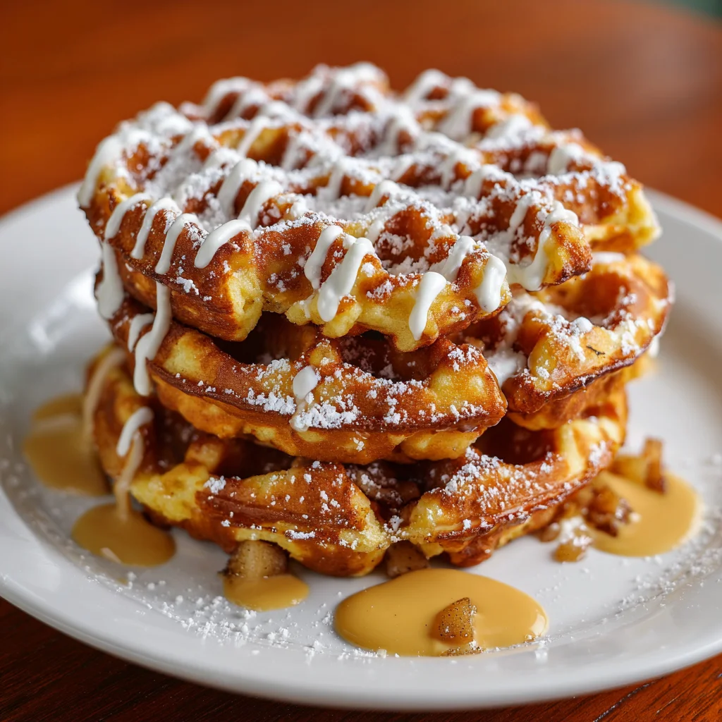 Apple Fritter Waffle Donuts