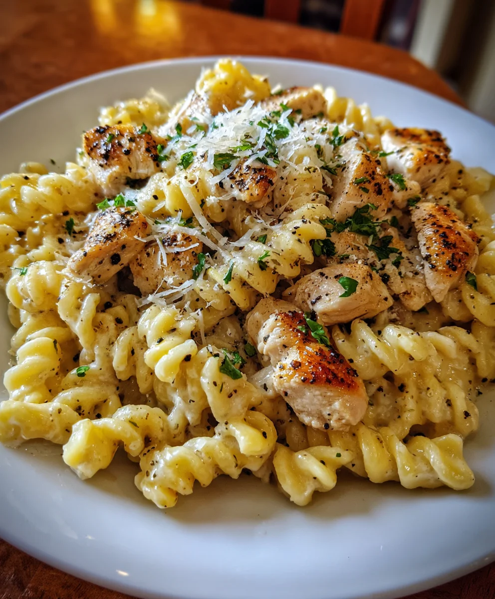 Creamy Garlic Parmesan Chicken Pasta