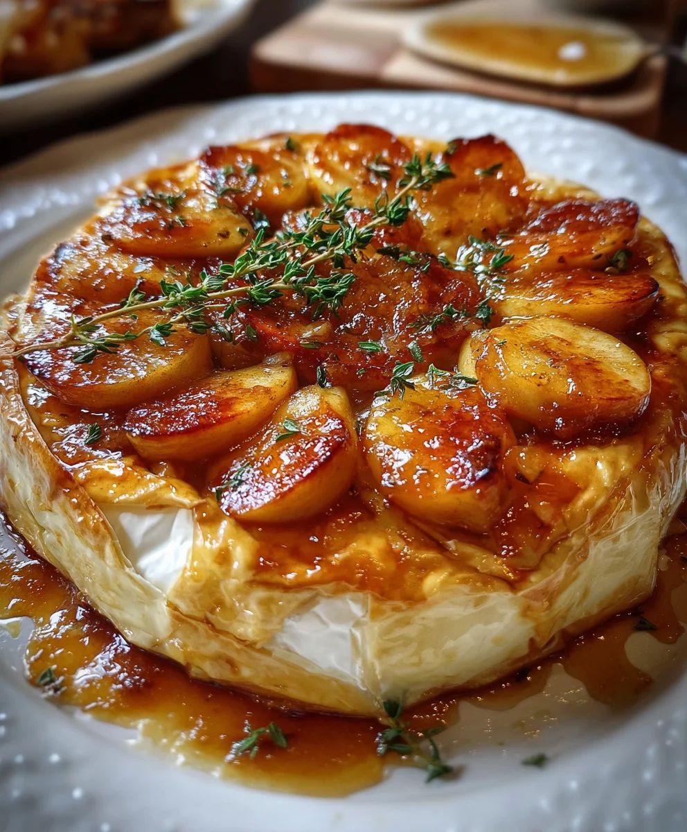 Baked Brie with Caramelized Apples